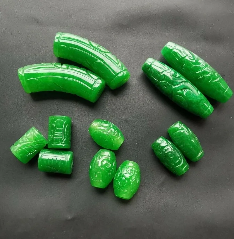 Men Accessories Jewellery - 1pc Natural A Green Jade Money