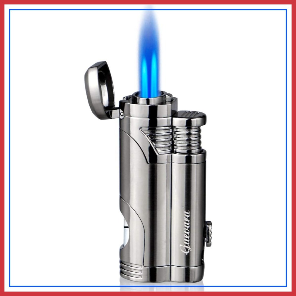 Lighter Windproof - Butane Torch Lighter with Punch Windproof