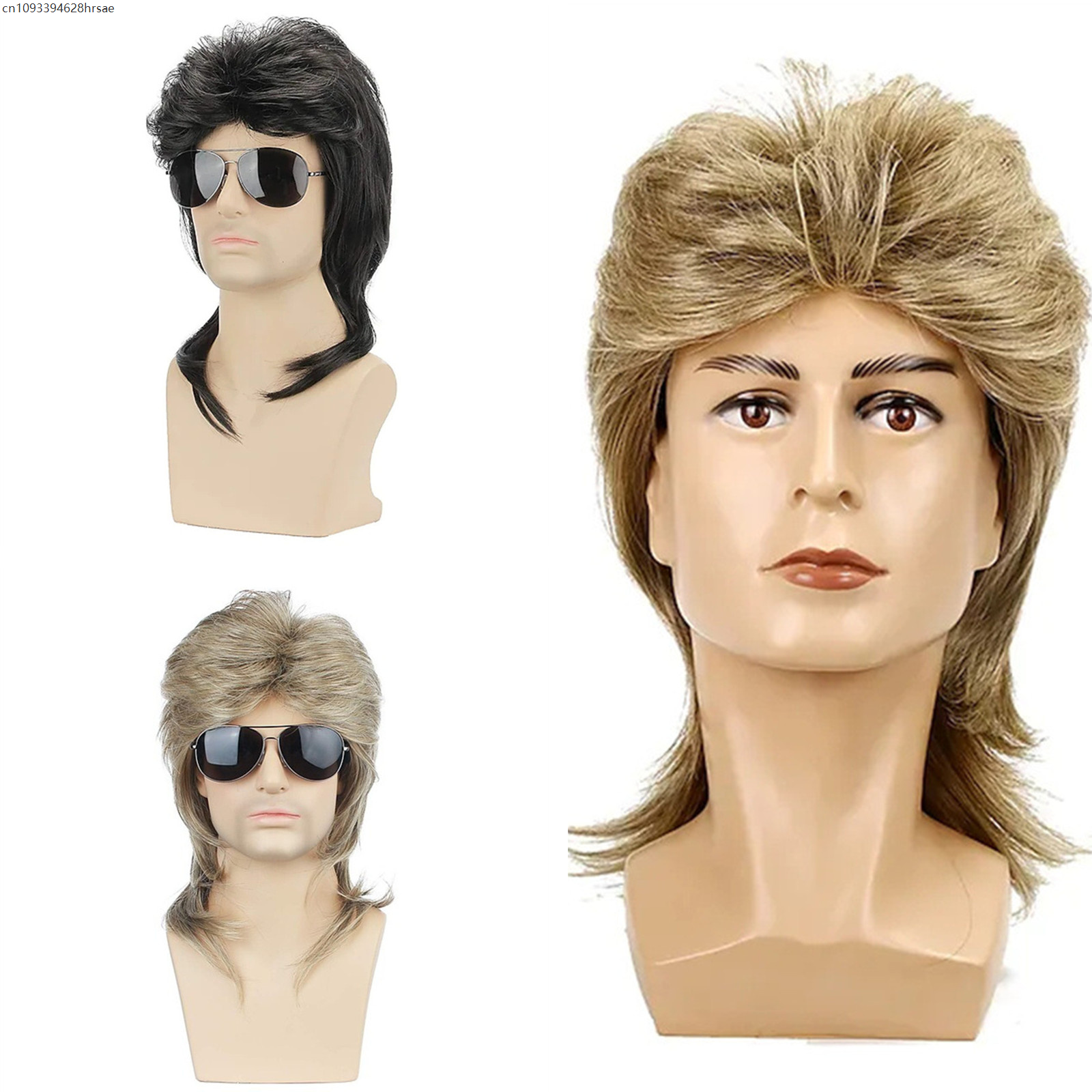Men'S Accessories In The 80S - Mullet Wigs for Men 70s 80s