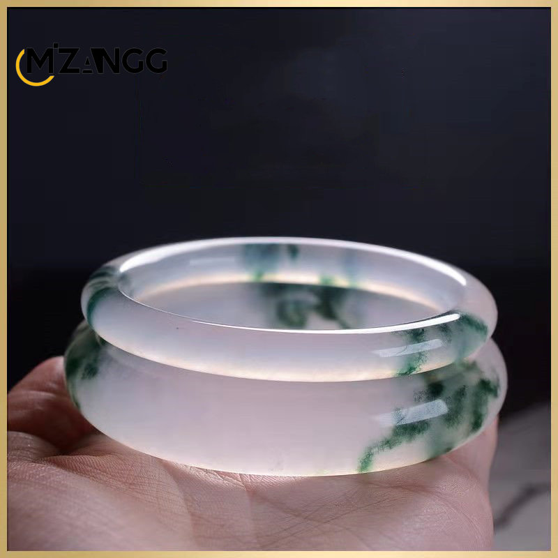Men Accessories Jewellery - Natural Green Jadeite Bangle Jade Bracelet