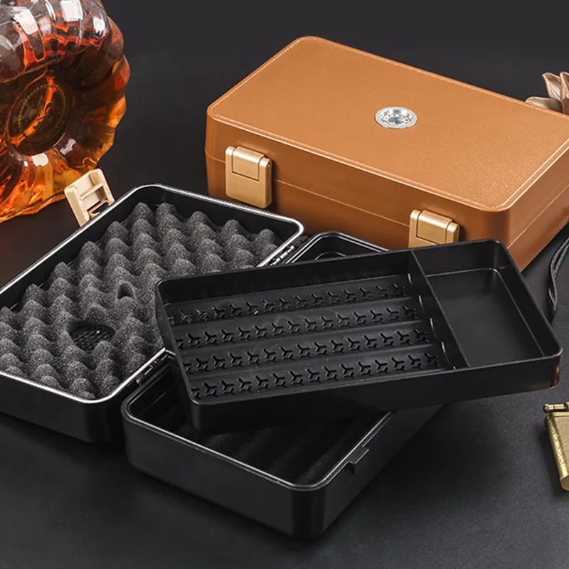 Men Accessories Gadgets - 10pcs ABS Humidor Cigar Box Travel