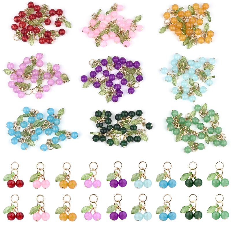 Men'S Accessories Fashion - 10Pcs/lot Fashion Delicious Red Cherry Keychain