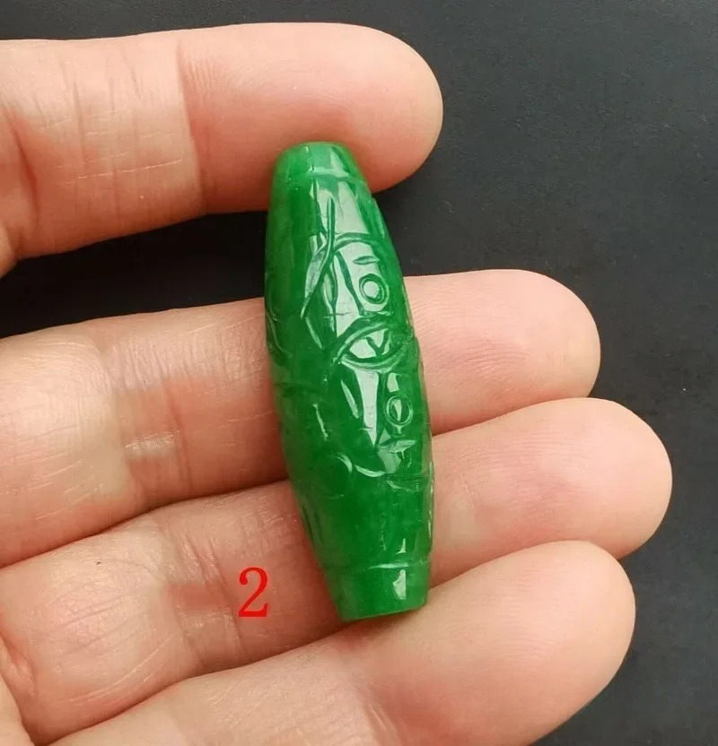 1pc Natural A Green Jade Money - огляд і ціна Men Accessories Jewellery