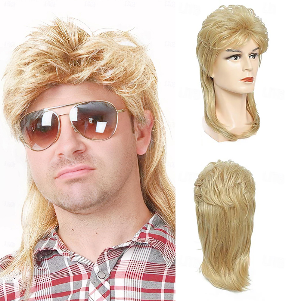 HAIRJOY Synthetic Hair Mullet  - огляд і ціна Men'S Accessories In The 80S