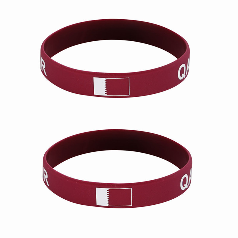 2pcs Qatar Flag Silicone Brace - огляд і ціна Men Accessories Qatar