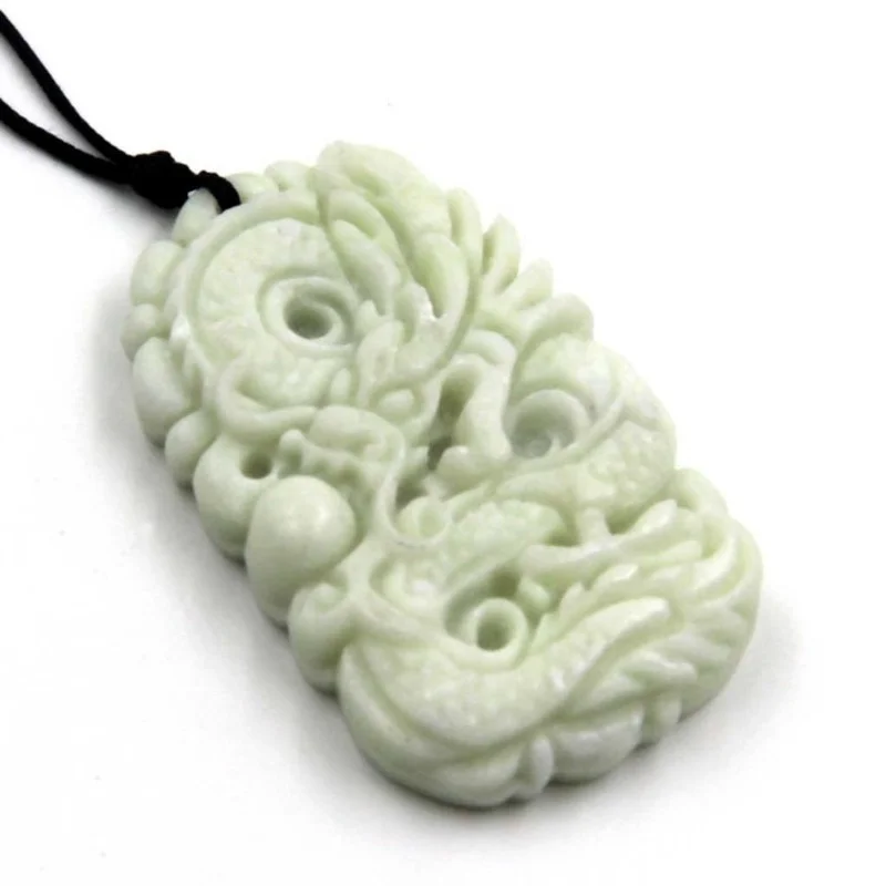 Natural White jade Dragon Phoe - огляд і ціна Men Accessories Jewellery