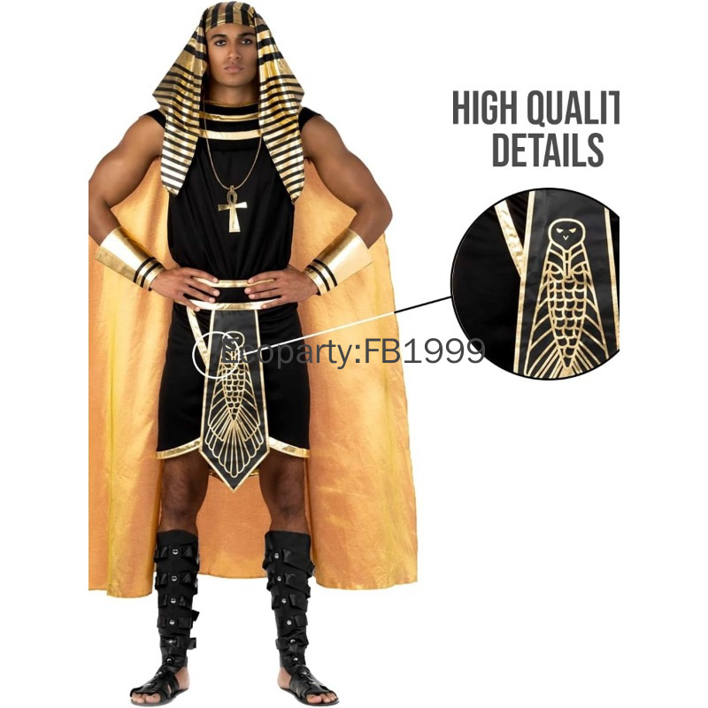 New Men Egyptian Costume King  - огляд і ціна Men Accessories Egypt