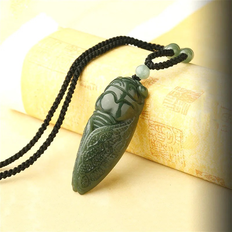Natural Hetian Jade Cicada Pen - огляд і ціна Men Accessories Jewellery