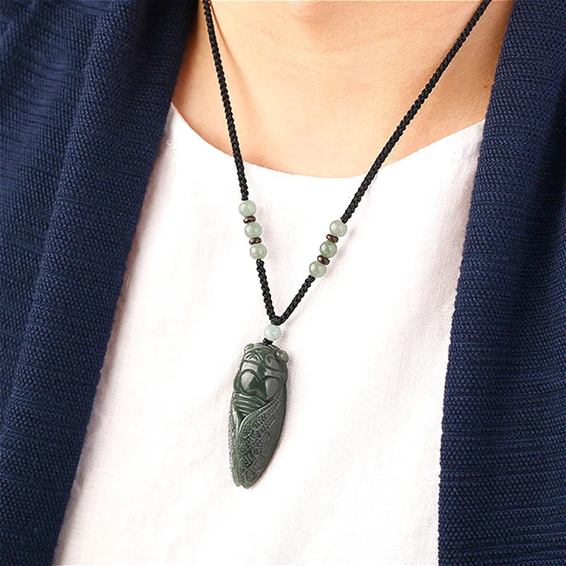 Natural Hetian Jade Cicada Pen - огляд і ціна Men Accessories Jewellery