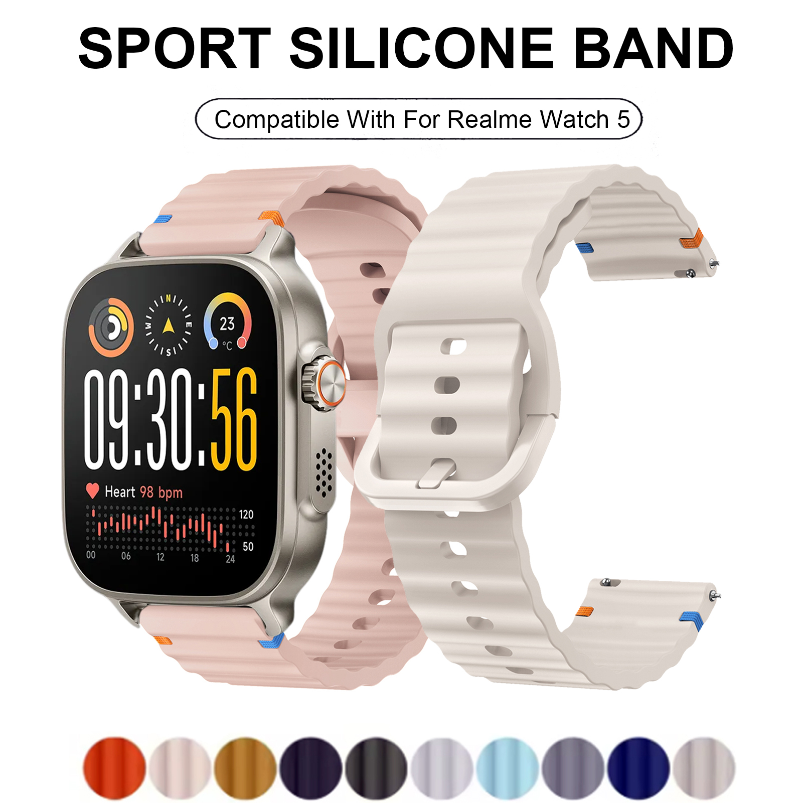 Sport Silicone Band For Realme - огляд і ціна Men'S Accessories New Balance