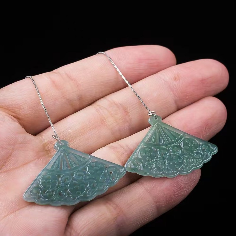 Natural Blue Water Emerald Jad - огляд і ціна Men Accessories Jewellery