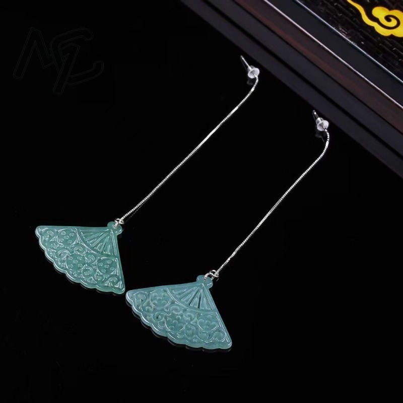 Natural Blue Water Emerald Jad - огляд і ціна Men Accessories Jewellery