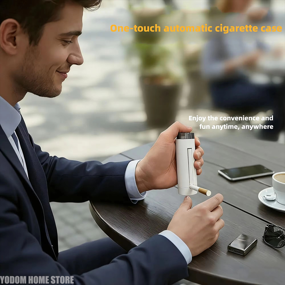 Automatic Pop-Up Cigarette Cas - огляд і ціна Men Accessories Gadgets