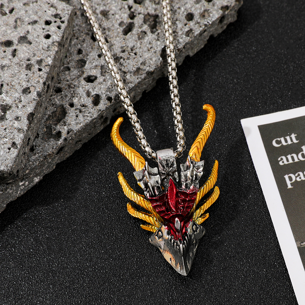 Retro Hip-Hop Evil Dragon Head - огляд і ціна Men'S Accessories Fashion