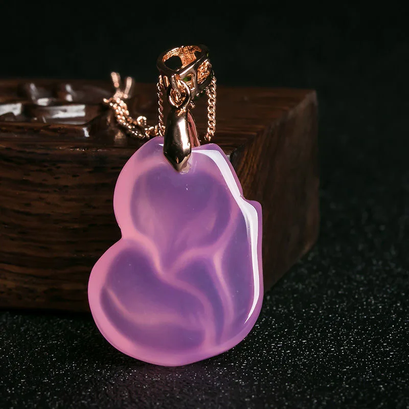 Natural Purple Agate Fox Penda - огляд і ціна Men Accessories Jewellery