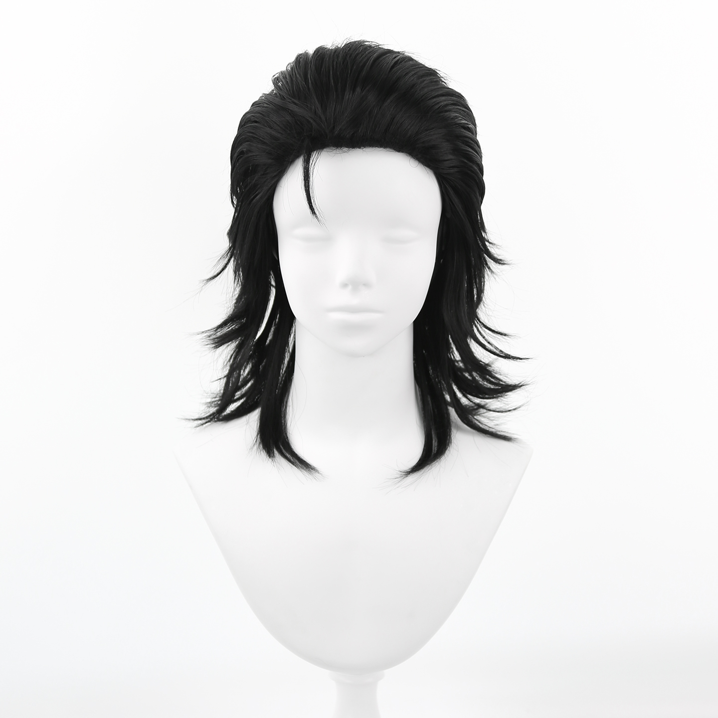 Men Black Synthetic Hair Mulle - огляд і ціна Men'S Accessories In The 80S