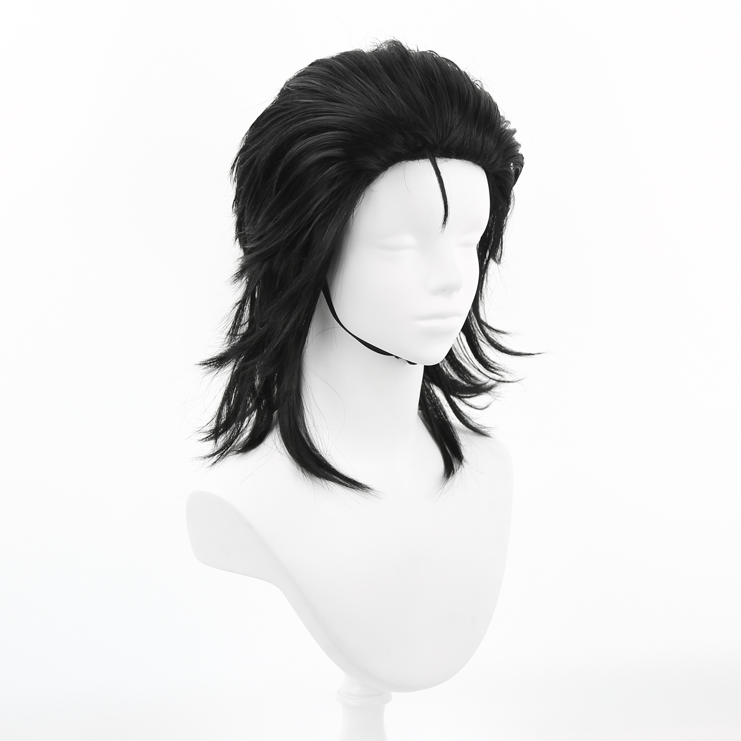 Men Black Synthetic Hair Mulle - огляд і ціна Men'S Accessories In The 80S