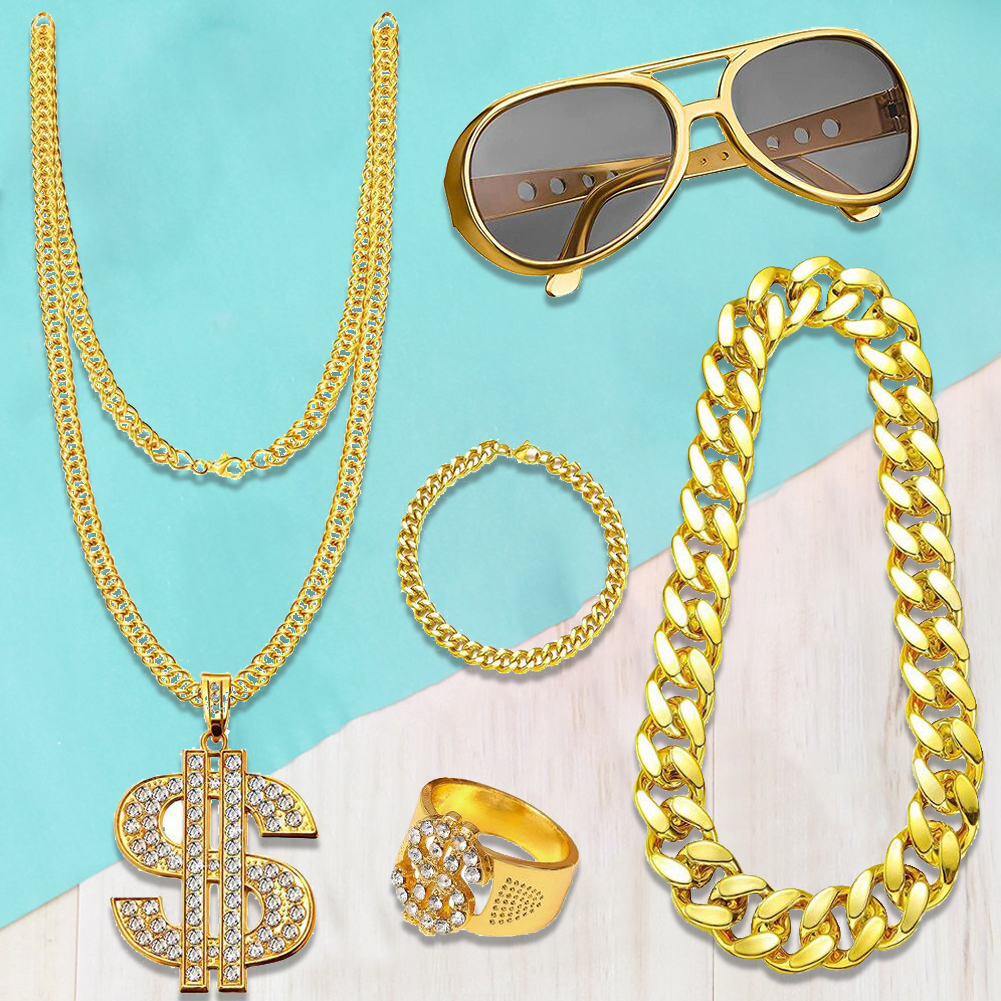 80s 90s Hip Hop Costume Kit fo - огляд і ціна Men'S Accessories In The 80S