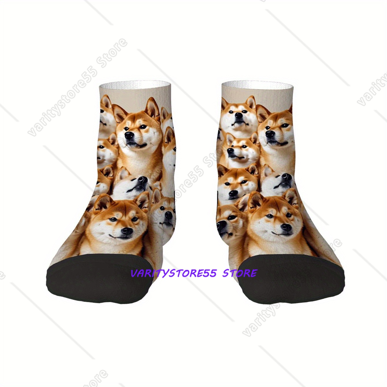 Cute Shiba Inu Print Ankle Soc - огляд і ціна Men'S Accessories Fashion