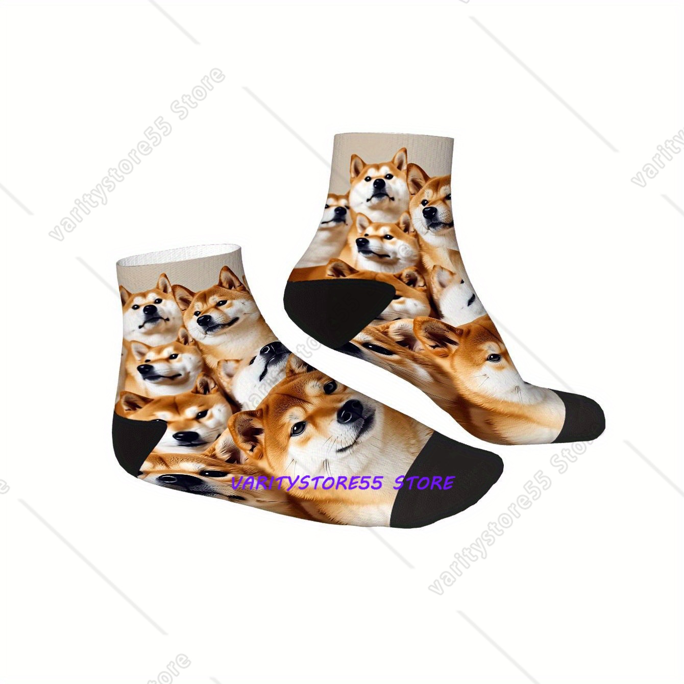 Cute Shiba Inu Print Ankle Soc - огляд і ціна Men'S Accessories Fashion