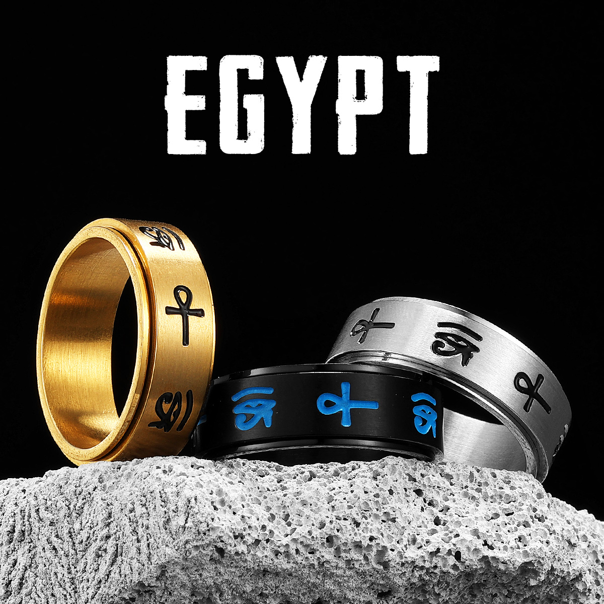 Egypt Eye of Horus Men Rings S - огляд і ціна Men Accessories Egypt