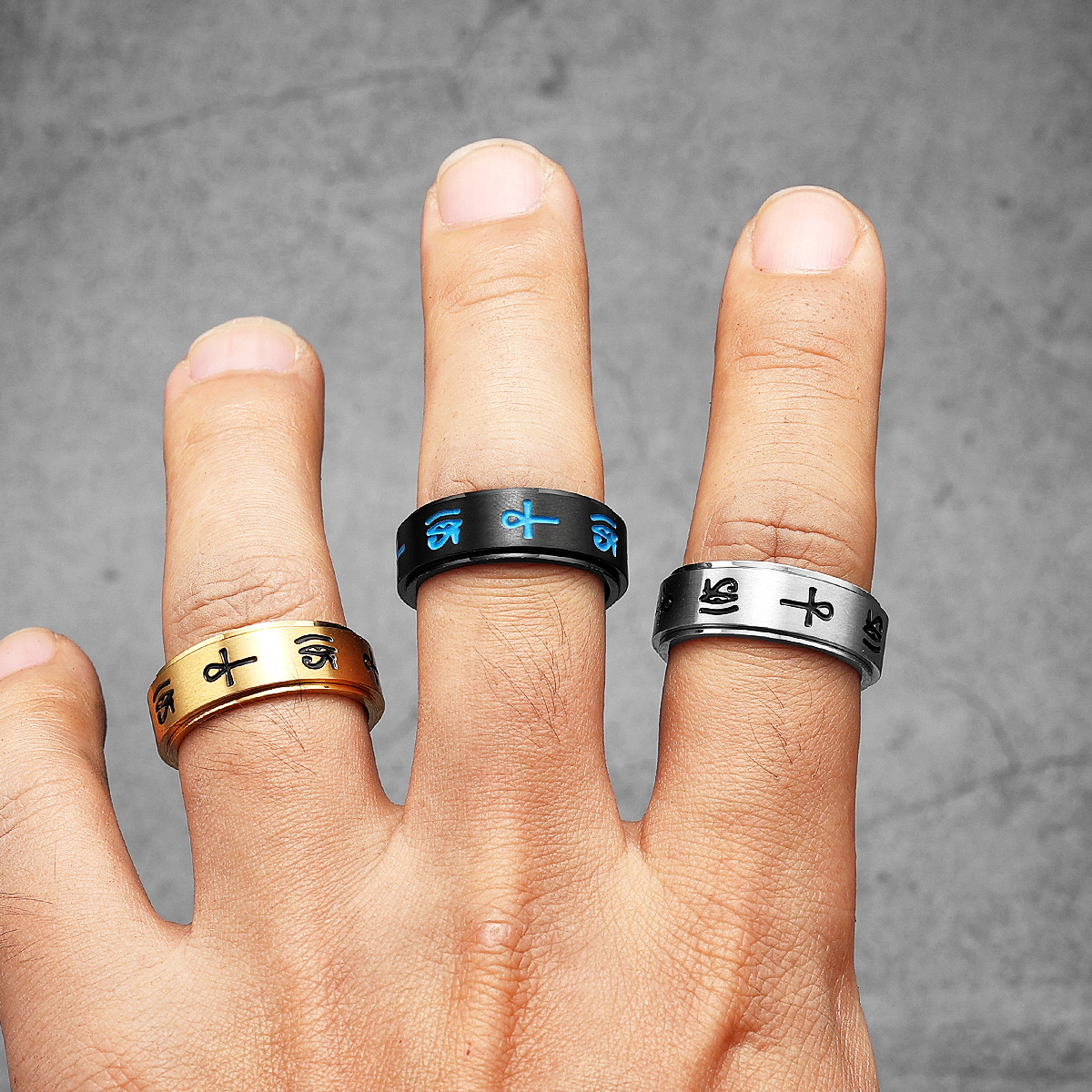 Egypt Eye of Horus Men Rings S - огляд і ціна Men Accessories Egypt