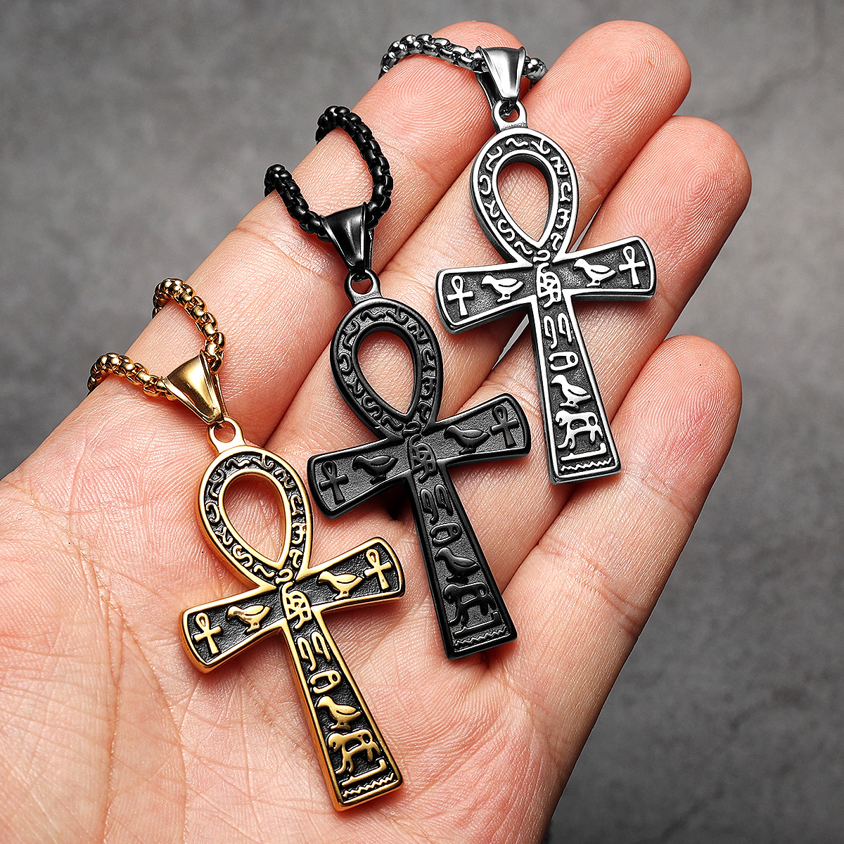 Egypt Cross Men Necklaces Stai - огляд і ціна Men Accessories Egypt