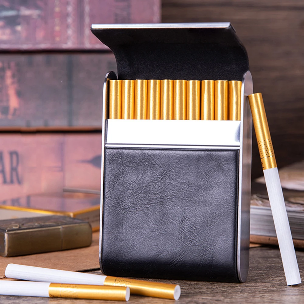 Leather Metal Cigarette Case,  - огляд і ціна Men Accessories Usa