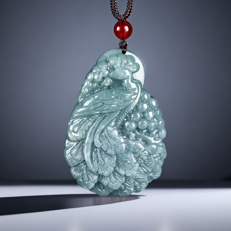 Natural A-goods Jadeite Blue W - огляд і ціна Men Accessories Jewellery